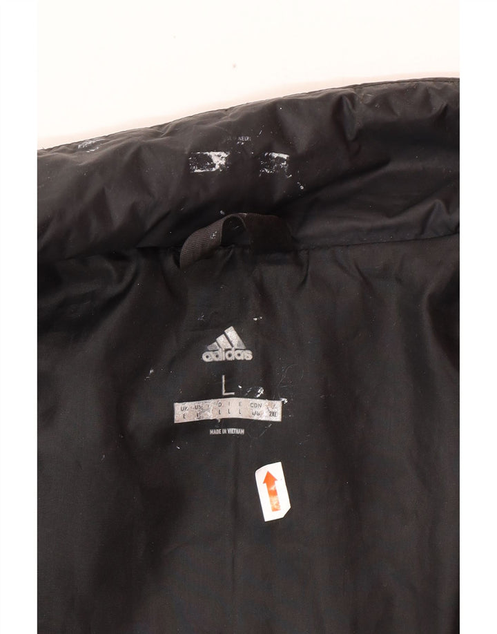 ADIDAS Polstret herrejakke UK 40 Stor sort polyester