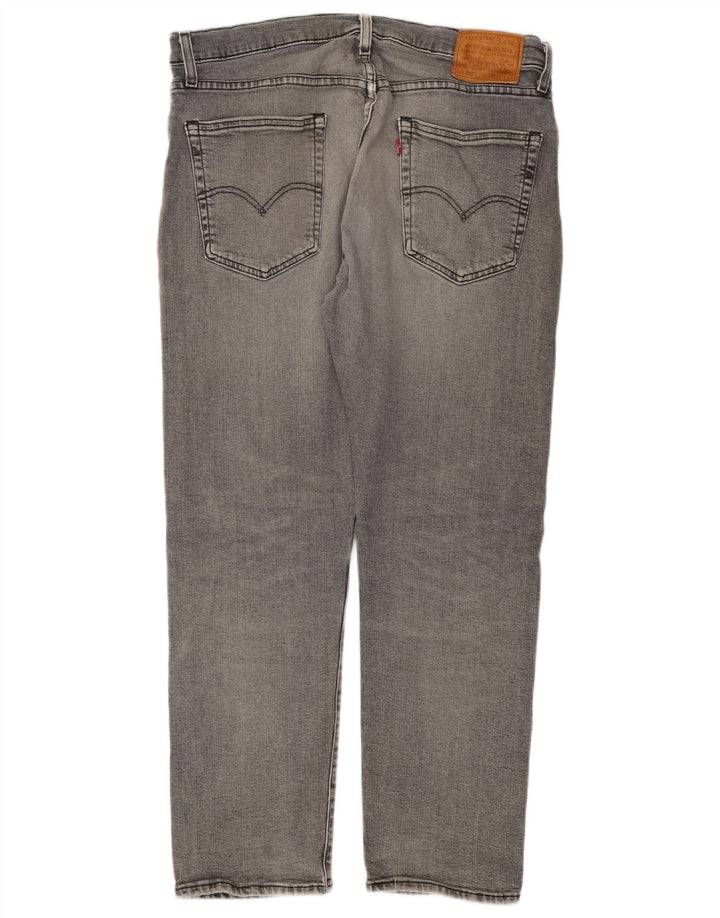 LEVI'S Mens 502 Tapered Jeans W36 L30 Grey Cotton