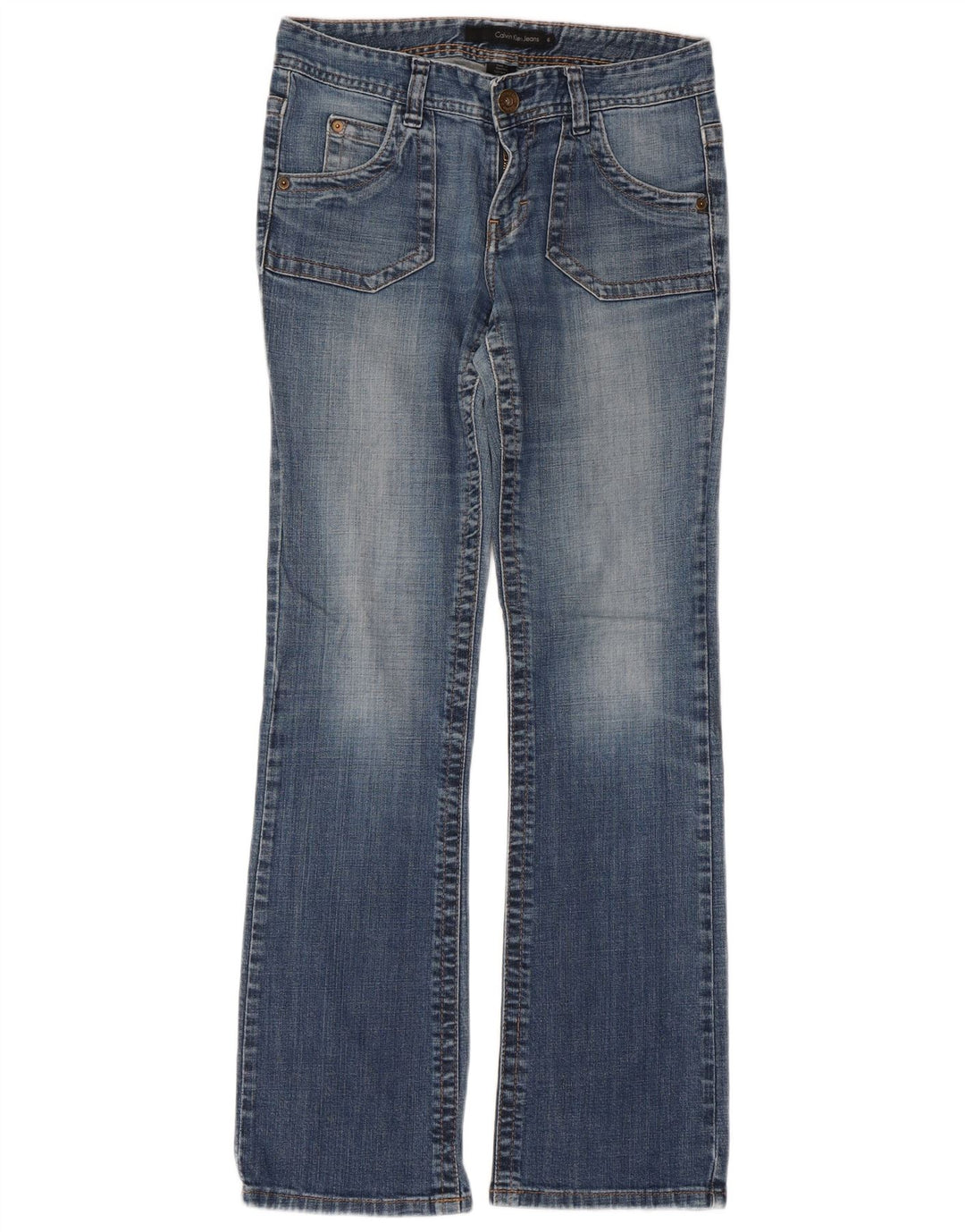 CALVIN KLEIN Womens Bootcut Jeans US 6 Small W32 L30 Blue Cotton