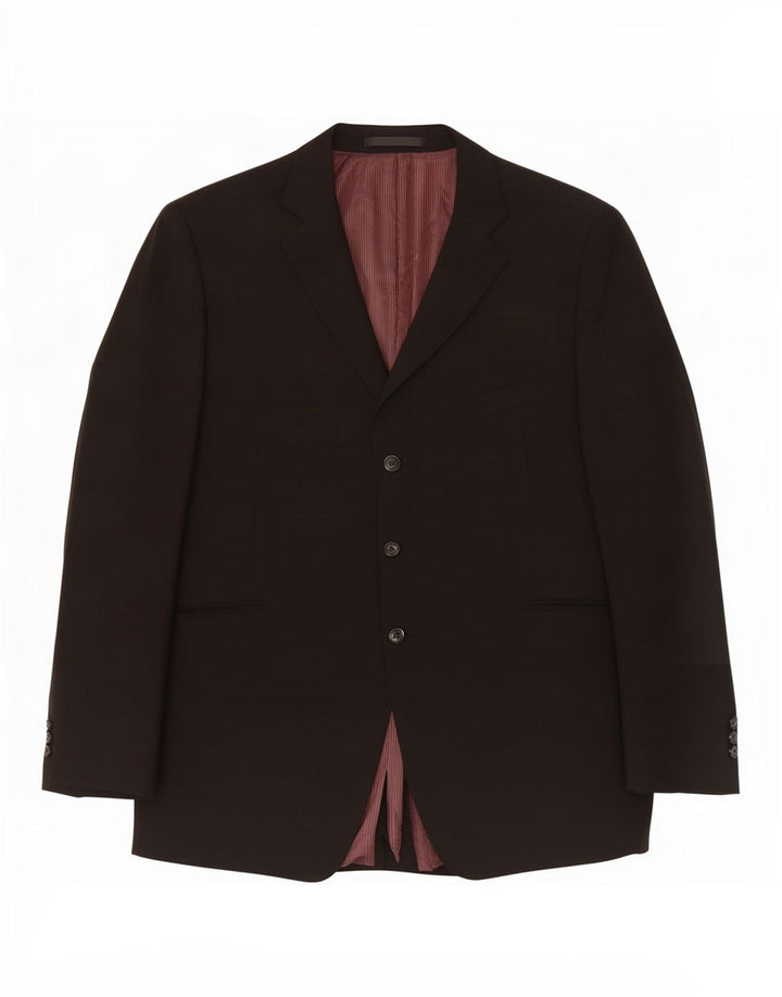 Мужской пиджак с 3 пуговицами Marks & Spencer UK 50 3XL, черный полиэстер
