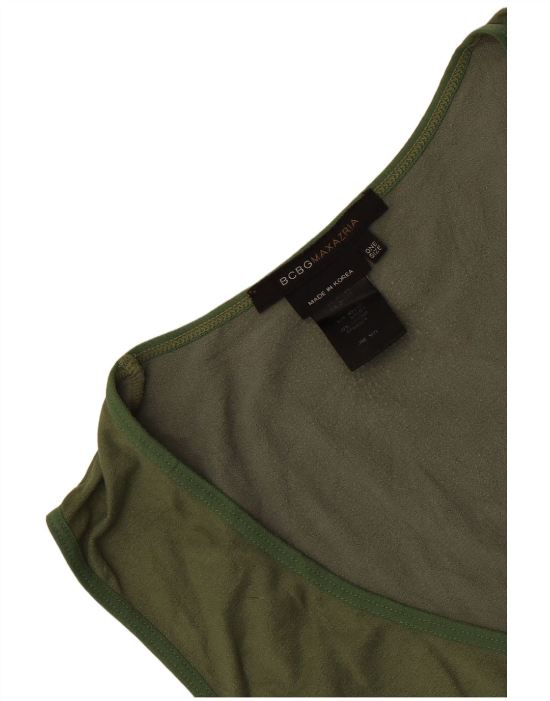 BCBGMAXAZRIA Débardeur Femme Taille Unique Vert Nylon