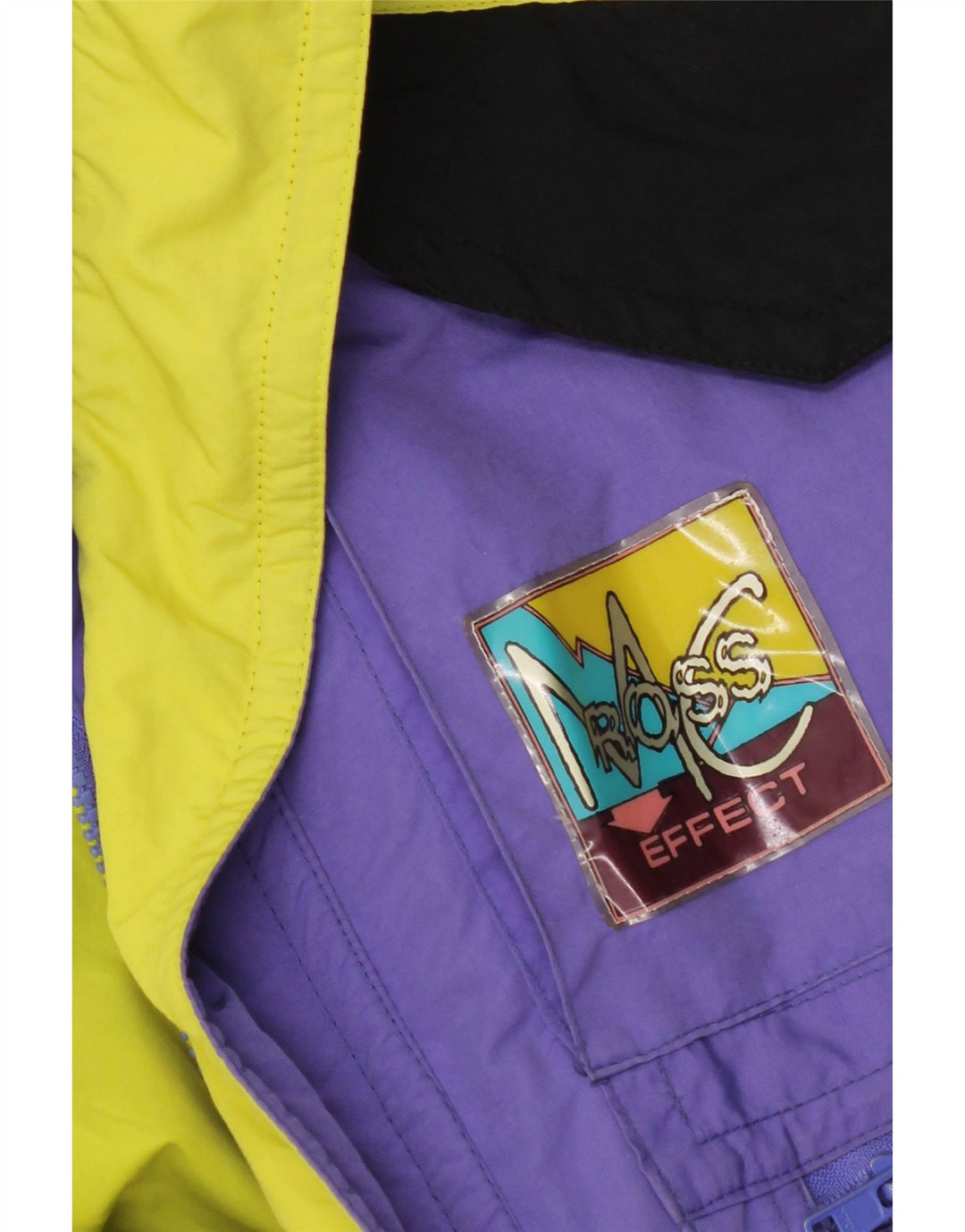 Vintage Mens Padded Jacket UK 40 Large Purple Colourblock Polyamide
