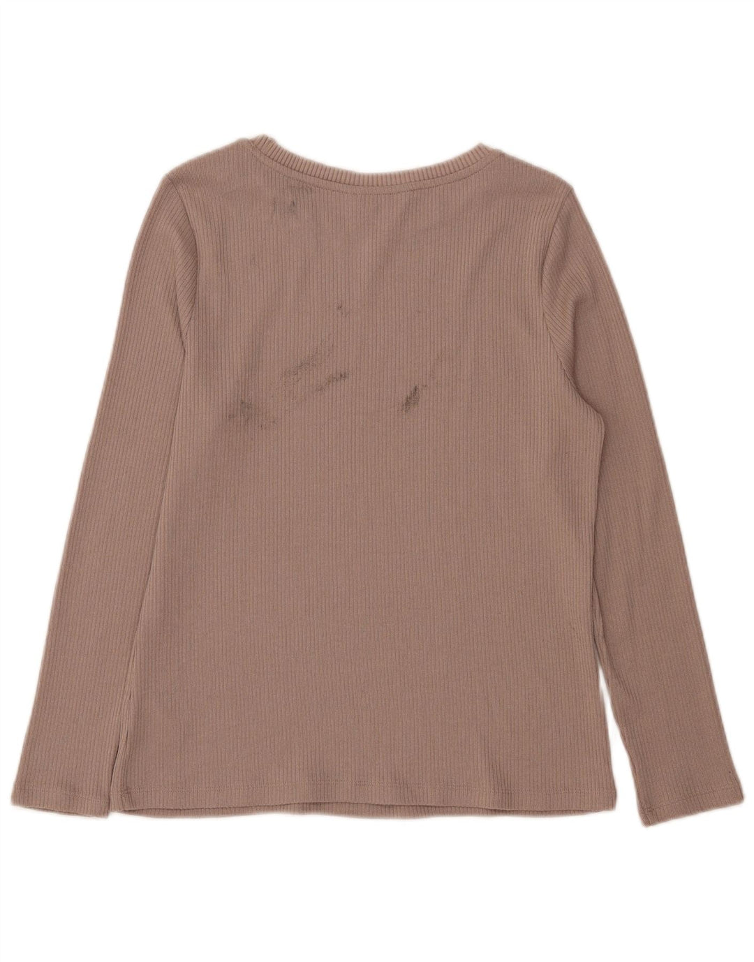 Top manica lunga da donna Marks & Spencer UK 14 Poliestere beige medio