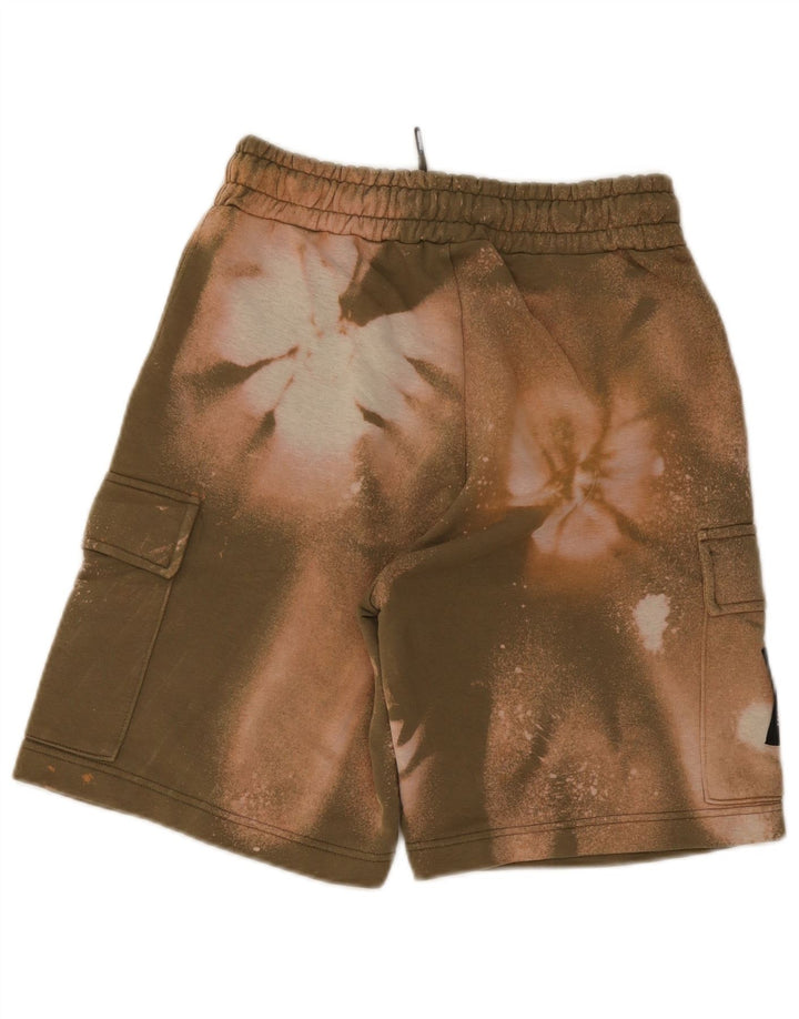Starter Mens Cargo Sport Shorts Small Khaki Tie Dye Cotton