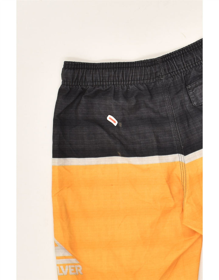 QUIKSILVER Boys Sport Shorts 11-12 Years Medium Yellow Colourblock | Vintage Quiksilver | Thrift | Second-Hand Quiksilver | Used Clothing | Messina Hembry 