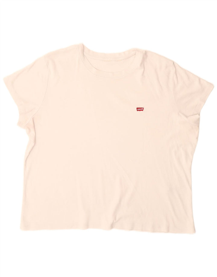 Levi's Womens Oversized T-Shirt Top UK 16 Large White