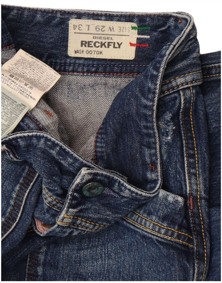 Diesel Womens Reckfly Slim Jeans W29 L34 Blue Cotton