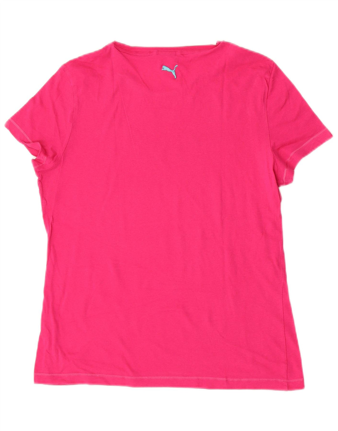 Puma Womens Graphic T-Shirt Top UK 14 Medium Pink