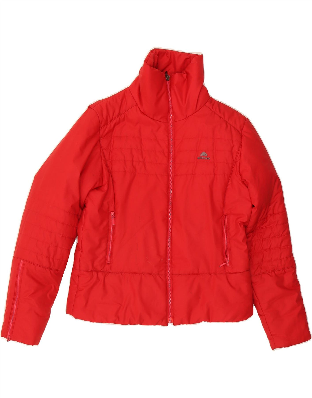 ELLESSE Womens Padded Jacket UK 14 Large Red Vintage Ellesse and Second-Hand Ellesse from Messina Hembry 