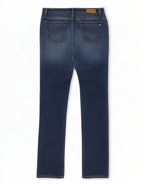 Trussardi Mens Straight Jeans W34 L31 Blue Cotton