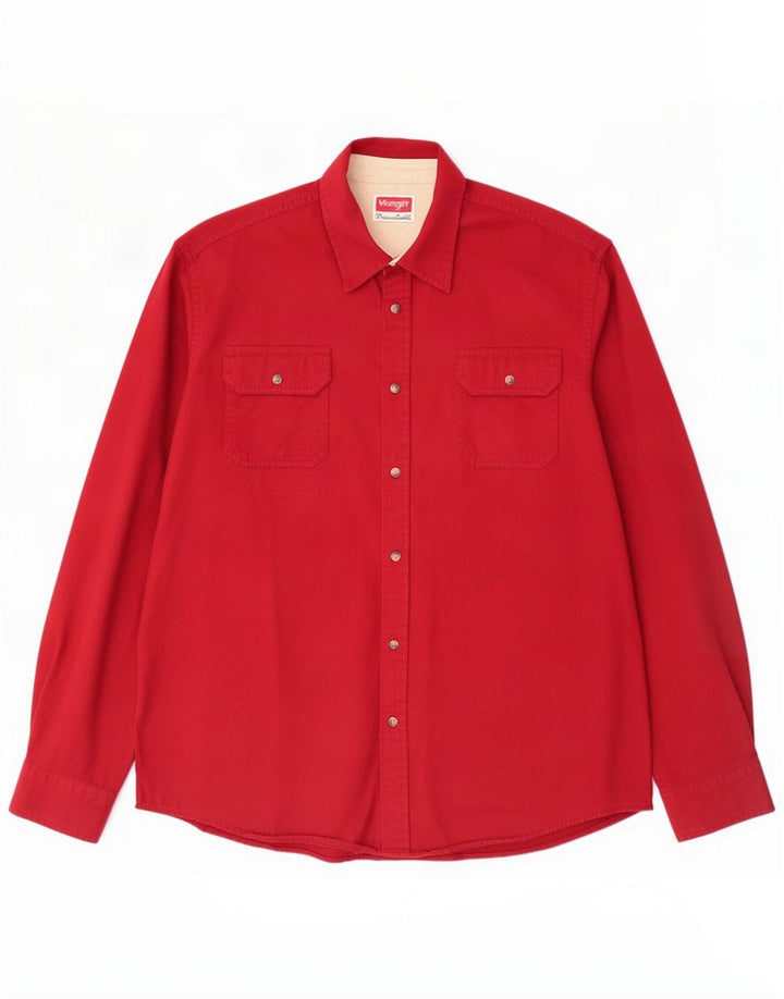 Wrangler Chemise Homme XL Rouge Coton