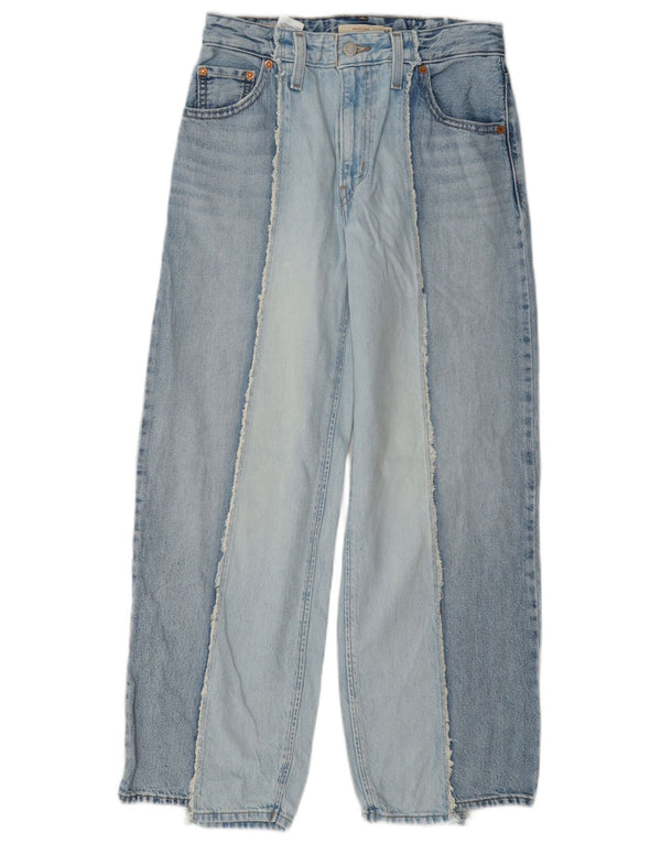 Levi's Jean Baggy Loose Femme W24 L28 Coton Colorblock Bleu