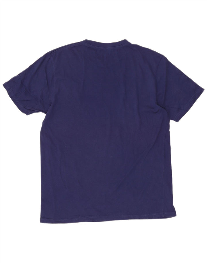Billabong Mens Graphic T-Shirt Top Medium Navy Blue Cotton