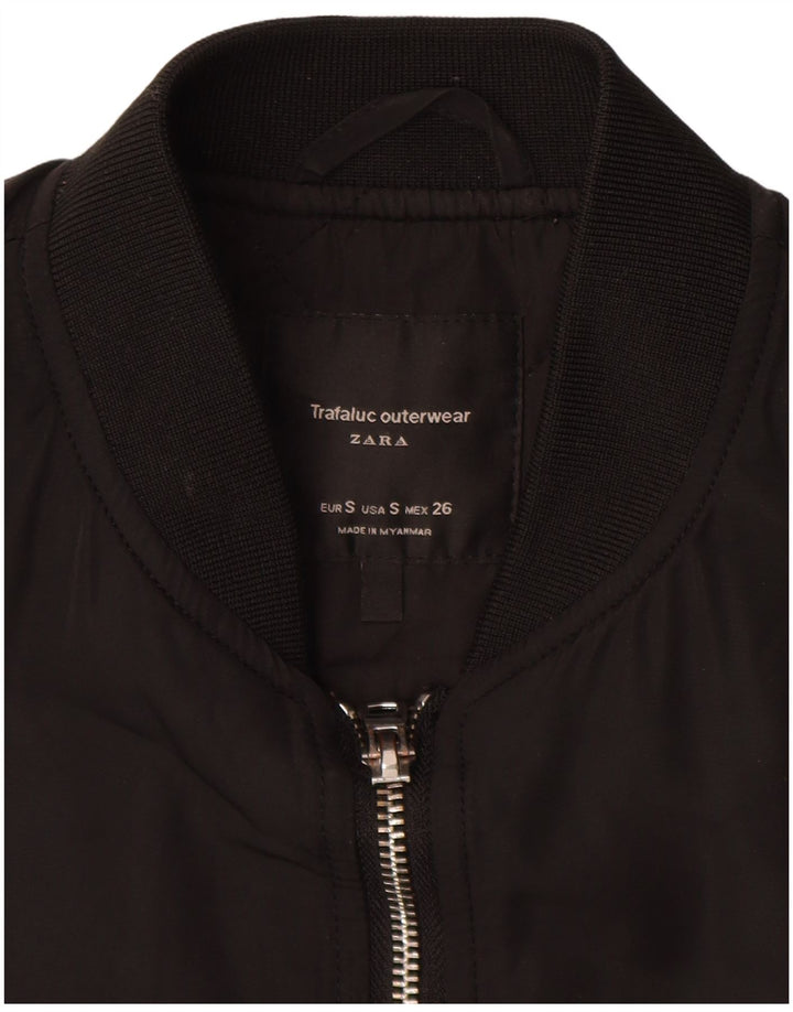Giubbotto bomber da donna ZARA UK 10 piccolo nero