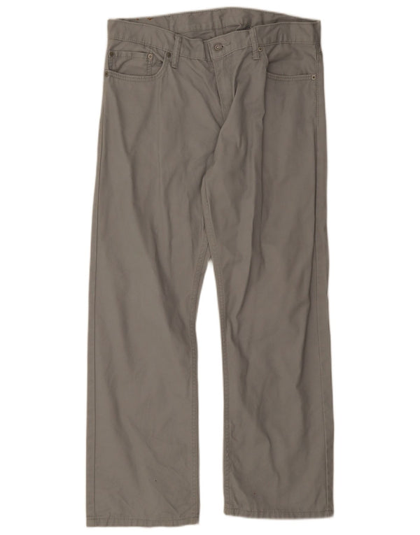 Levi's Mens 514 Straight Casual Trousers W38 L30 Grey Cotton