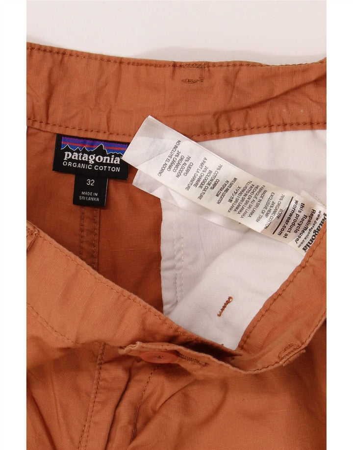 Patagonia Mens Chino Shorts W32 Medium Orange Cotton