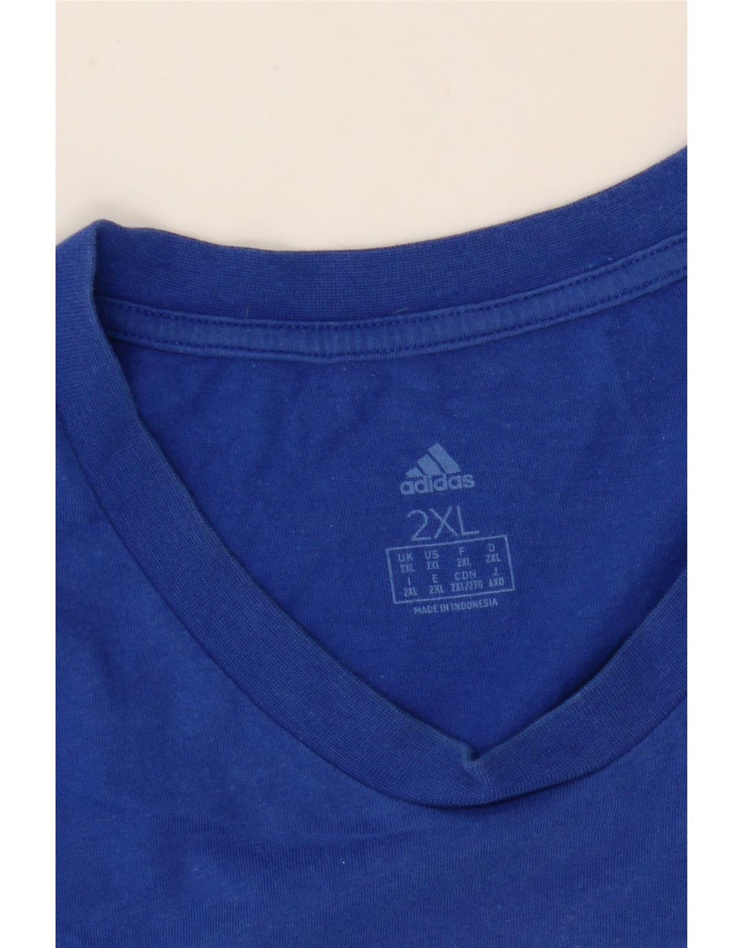 Adidas Mens Graphic T-Shirt Top 2XL Blue