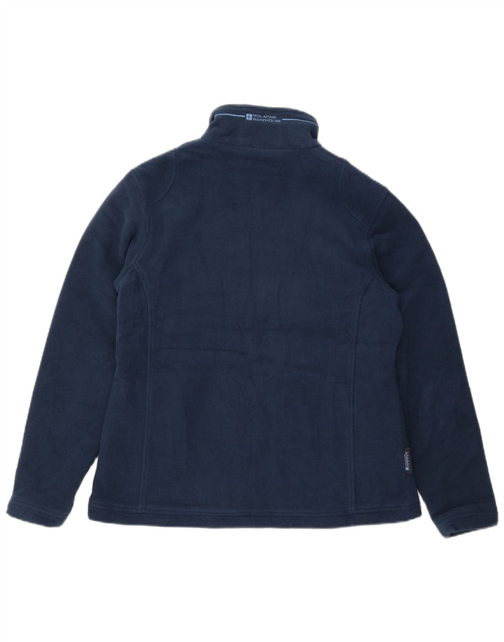 Mountain Warehouse Womens Fleece Jacket UK 14 Large Navy Blue Polyester