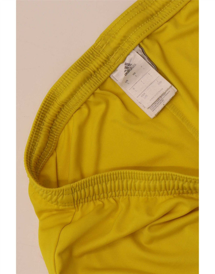 Adidas Mens Climalite Sport Shorts Grande Poliéster Amarelo