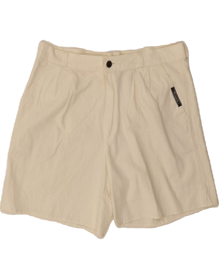 VINTAGE Womens Chino Shorts EU 40 Medium W31  Off White Cotton Vintage Vintage and Second-Hand Vintage from Messina Hembry 