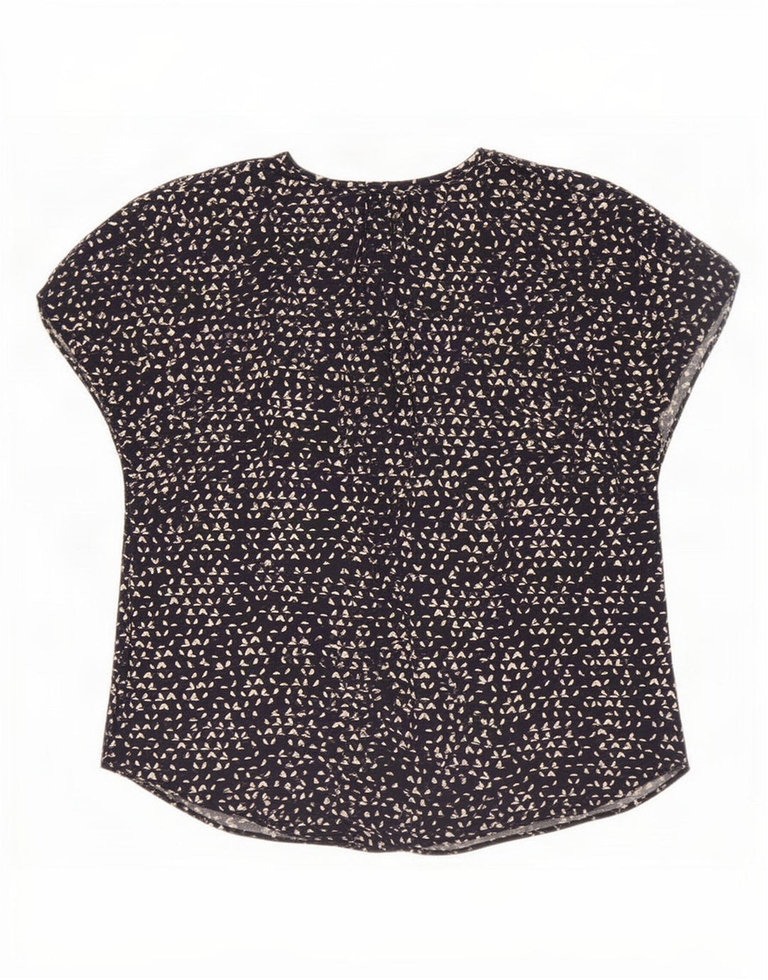 Jigsaw Womens Blouse Top UK 12 Viscosa maculata blu navy media