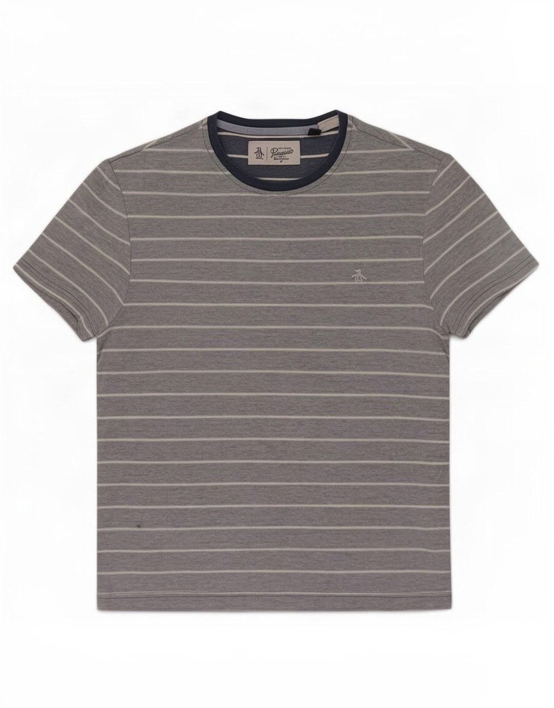 T-shirt da uomo Penguin Top a righe blu medio