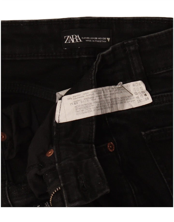 Zara Jean court pour femme EU 40 Medium W30 L25 Coton noir