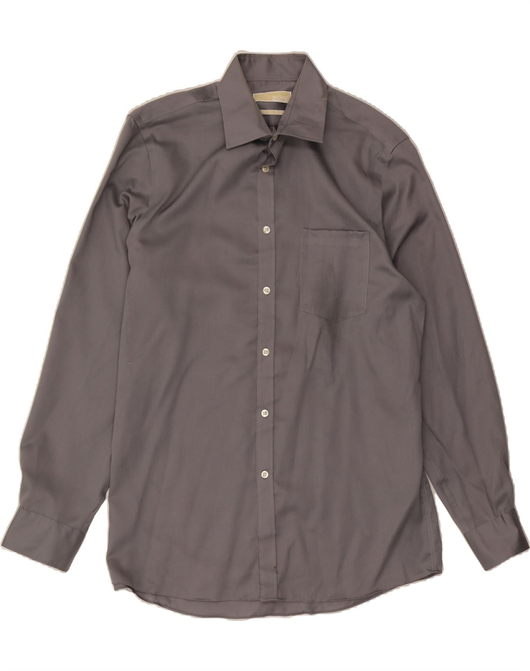 MICHAEL KORS Mens Regular Fit Shirt Size 16 Large Grey Cotton Vintage Michael Kors and Second-Hand Michael Kors from Messina Hembry 