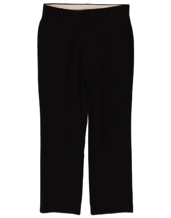 CHAPS Womens Straight Chino Trousers US 16 2XL W32 L28 Black Polyester
