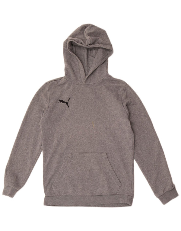 Puma Sweat à capuche garçon 13-14 ans Gris Moucheté Coton