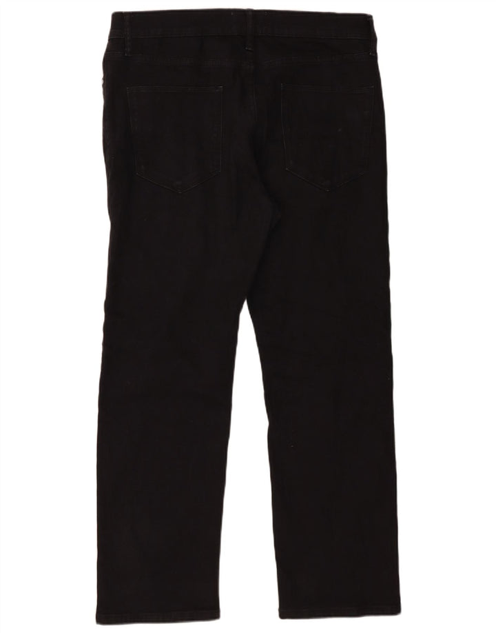 Marks & Spencer Mens Straight Jeans W34 L29 Black Cotton