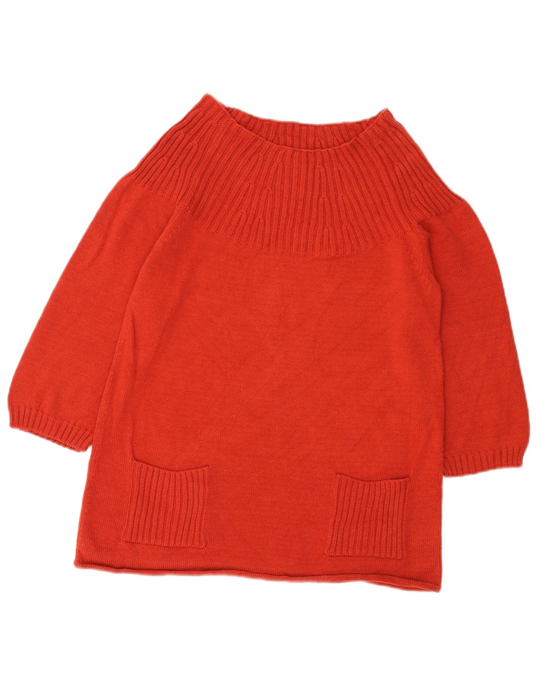 Marks & Spencer Pull court à col bateau pour femme Rouge moyen UK 12
