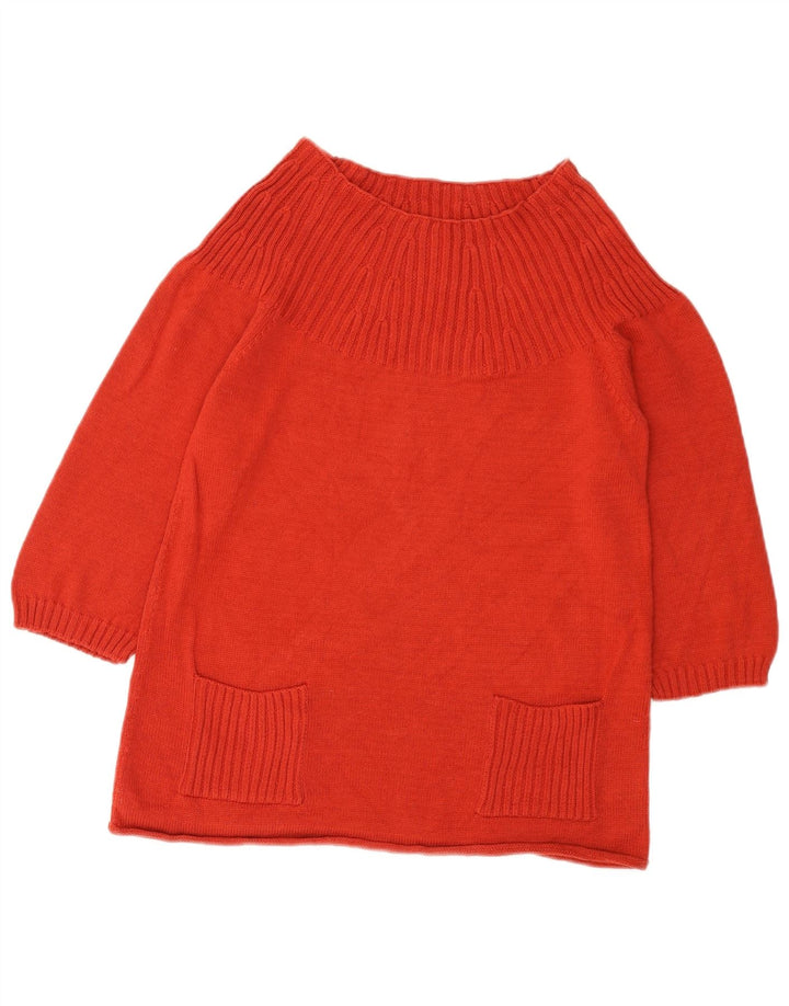 Marks & Spencer Pull court à col bateau pour femme Rouge moyen UK 12