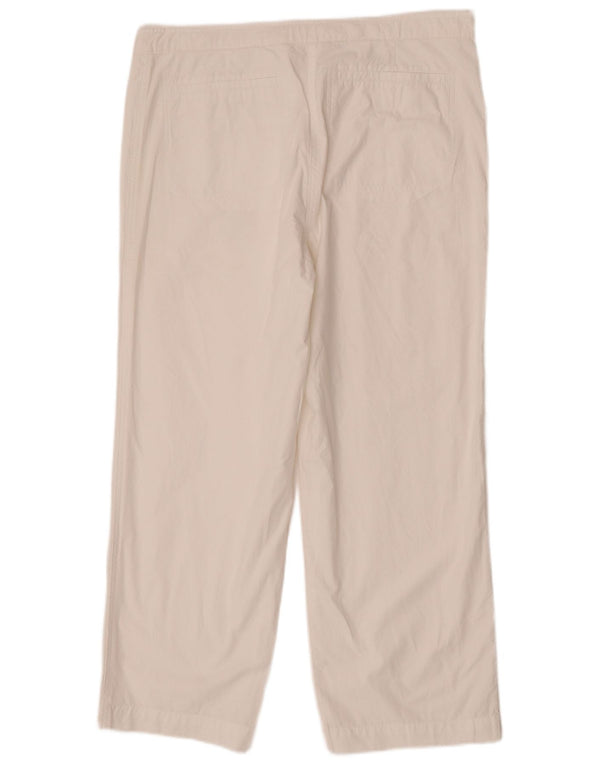 Marks & Spencer Lige Chinobukser til kvinder UK 14 Large W34 L26 White