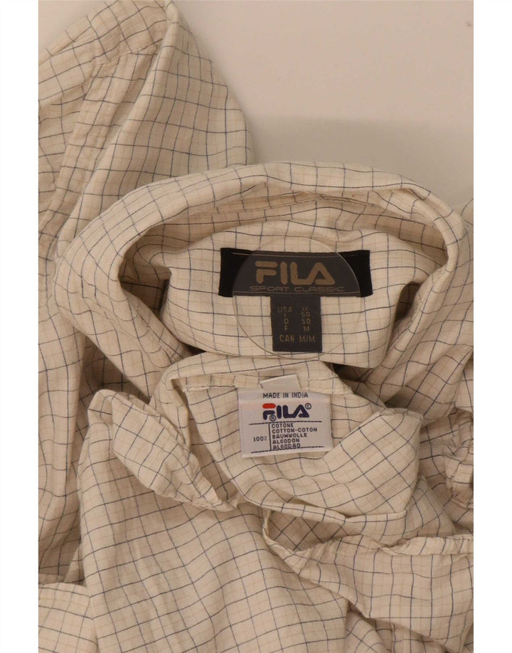 Fila férfi ing közepes bézs kockás pamut