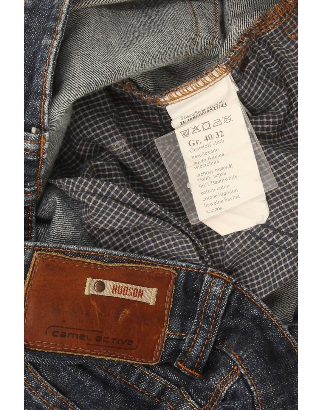 Camel Active Mens Hudson Straight Jeans W40 L32 Blue Cotton