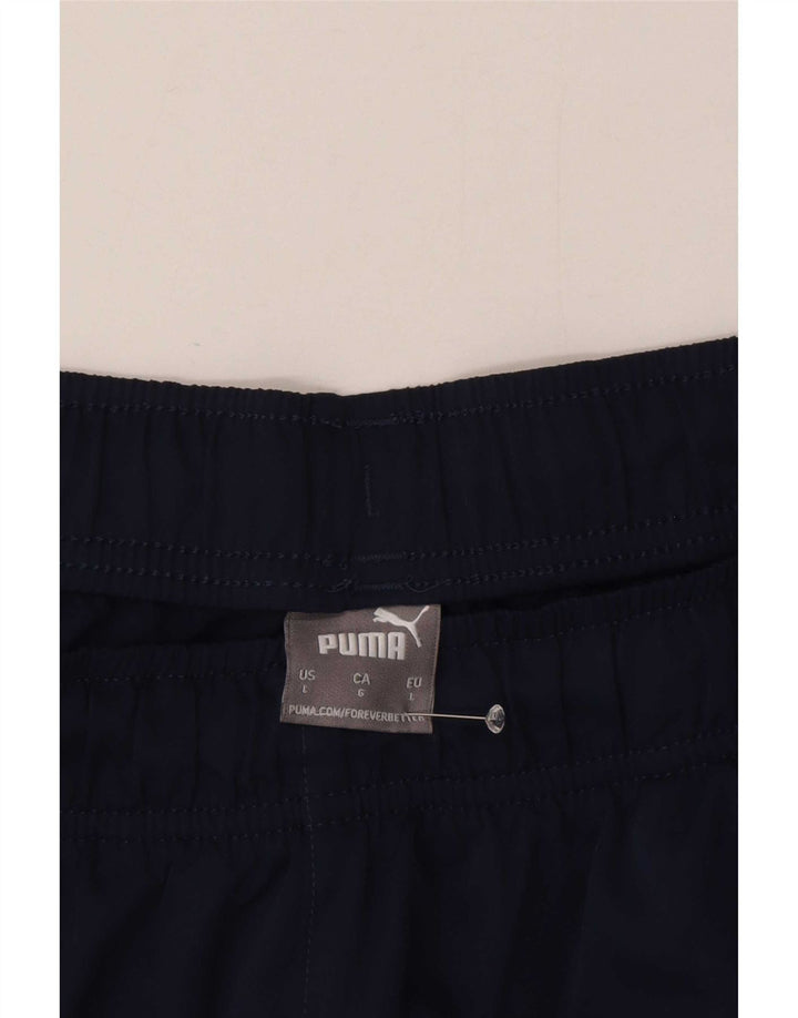 Pantaloncini sportivi da uomo Puma Large in poliestere blu navy