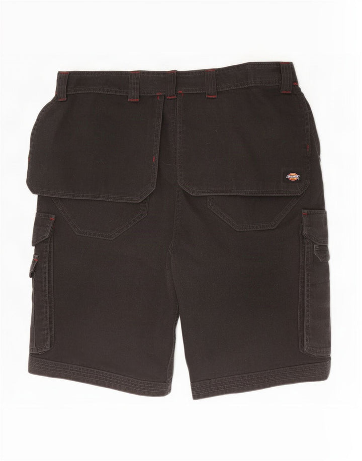 Shorts cargo masculino Dickies W34 grande poliéster preto
