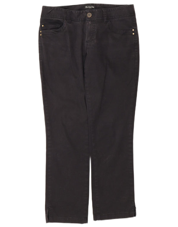 Massimo Dutti Dame Lige Casual Bukser EU 38 Small W28 L27 Sort