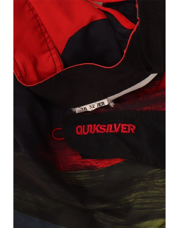 Quiksilver Mens Graphic Swimming Shorts Medium Multicoloured Striped