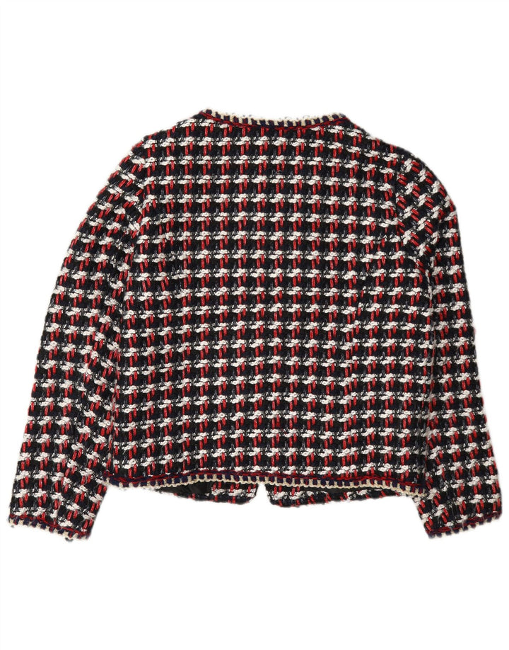 Zara Womens Regular Fit Blazer Jacket UK 10 Small Multicolored Check