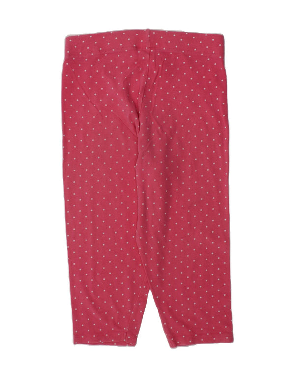 BODEN Girls Capri Leggings 11-12 Years Pink Polka Dot Cotton