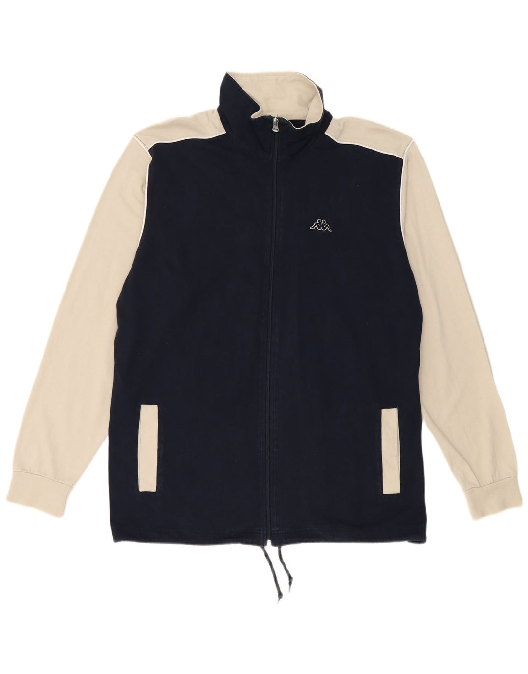 Kappa Veste de survêtement pour homme en coton color block Bleu marine Taille L