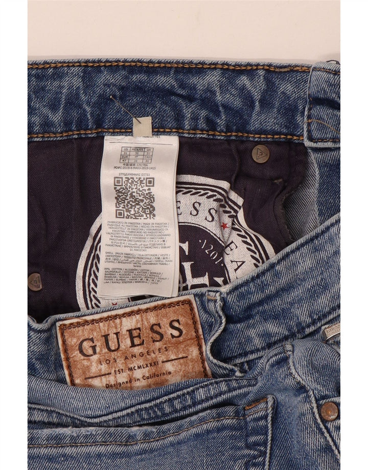 Guess Jean Slim Homme W31 L32 Bleu Coton