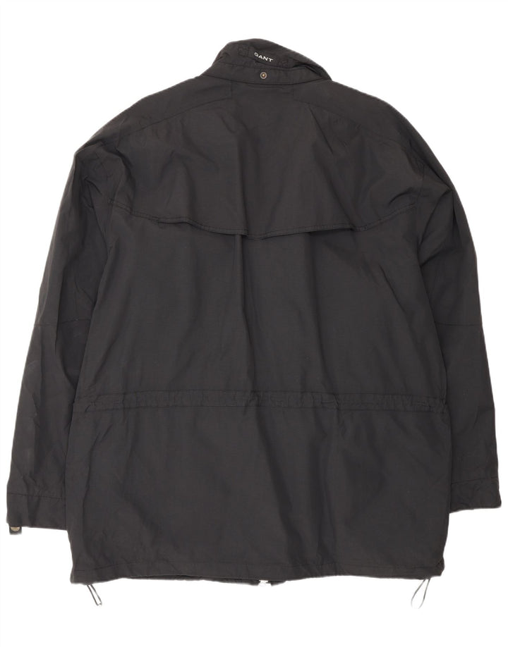 Gant Mens Rain Jacket UK 40 Large Navy Blue Nylon