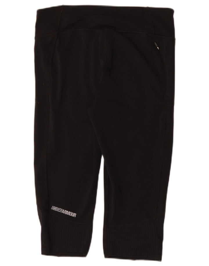 Leggings Capri grafici da donna Under Armour UK 14 grande poliestere nero