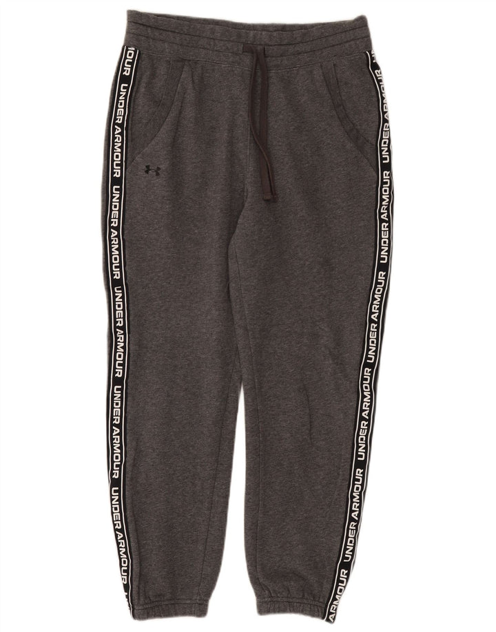 UNDER ARMOUR Mens Graphic Tracksuit Trousers Joggers Medium  Grey Cotton
