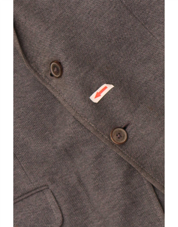 Massimo Dutti Veste Blazer 2 Boutons Homme EU 52 Grand Coton Gris