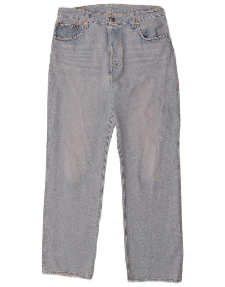 Levi's Mens 501 Straight Jeans W29 L30 Blue Cotton