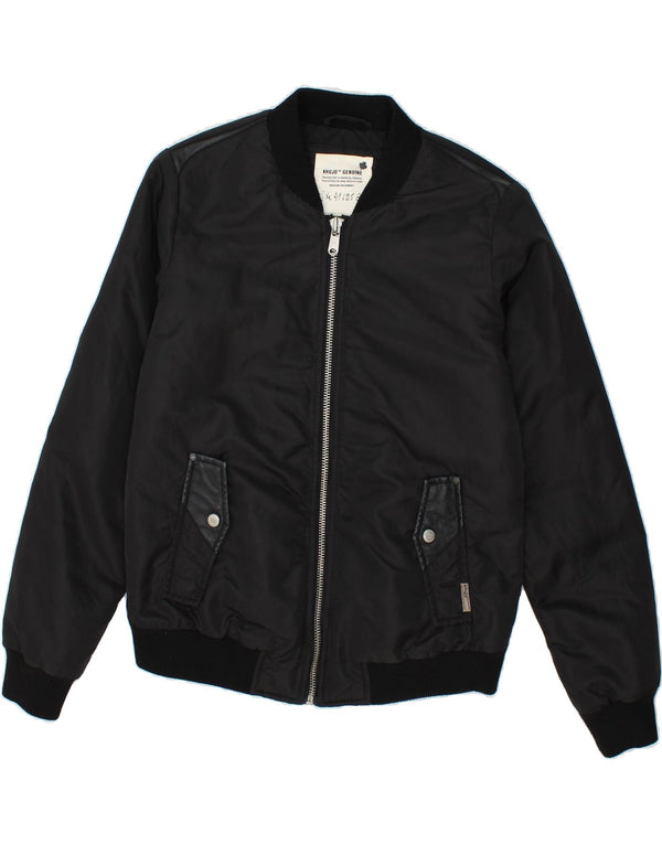 KHUJO Womens Bomber Jacket UK 16 Large Black Nylon